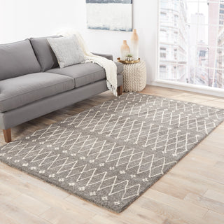 Jaipur Living Riad Sagar RIA06 Gray/White Area Rug Lifestyle Image Feature