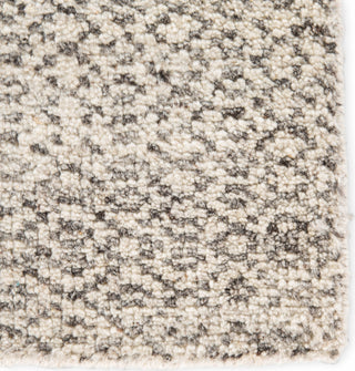 Jaipur Living Rize Neema RIZ02 Ivory/Dark Gray Area Rug Corner Close Up Image