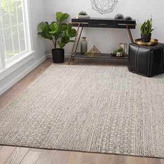 Jaipur Living Rize Neema RIZ02 Ivory/Dark Gray Area Rug Lifestyle Image Feature