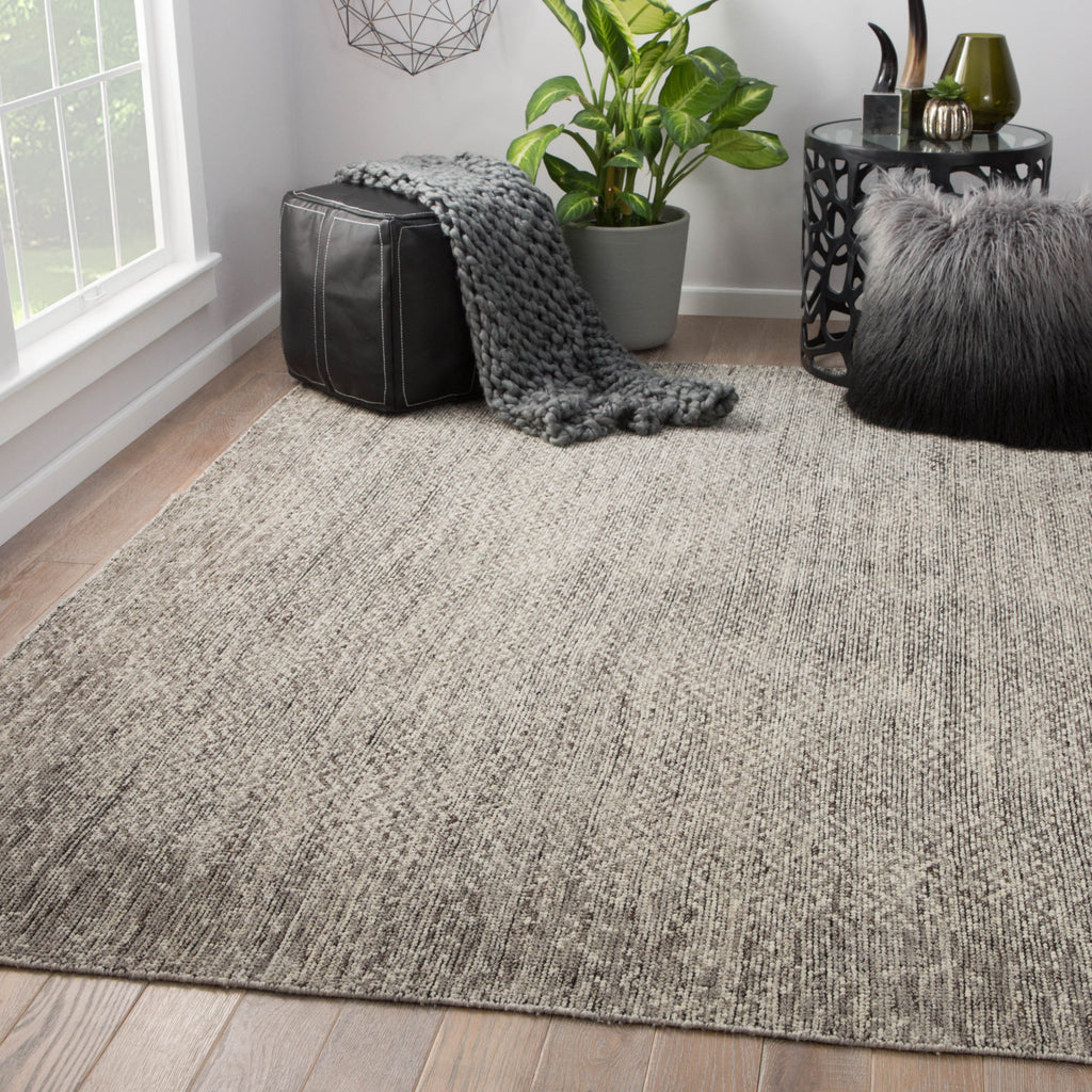 Jaipur Living Rize Shervin RIZ04 Dark Gray/Ivory Area Rug Lifestyle Image Feature