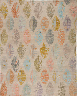 Jaipur Living Reconnext by Jenny Jones Kokomo RJJ04 Light Taupe/Multicolor Area Rug - Top Down