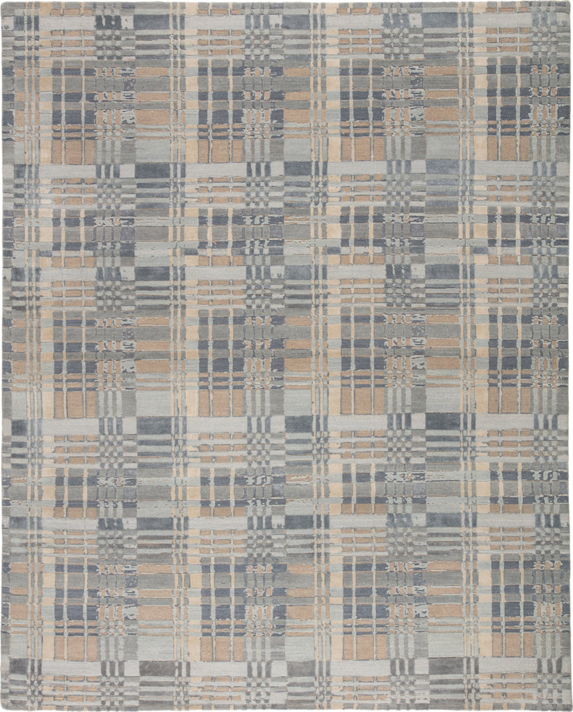 Jaipur Living Reconnext by Jenny Jones Outlander RJJ07 Light Blue/Beige Area Rug - Top Down