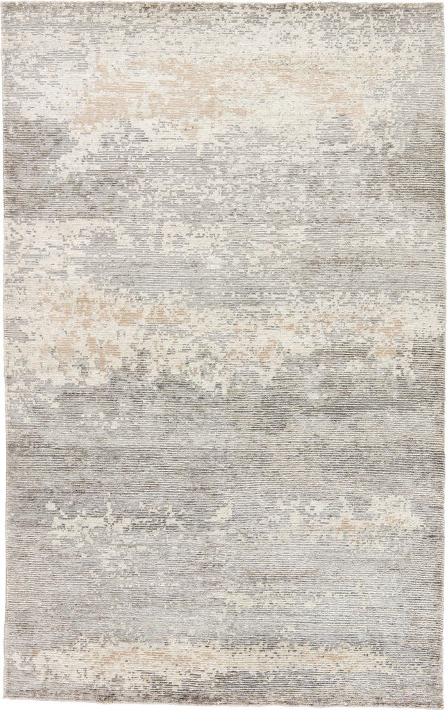 Jaipur Living Roshan Perla ROH01 Gray/White Area Rug - Top Down