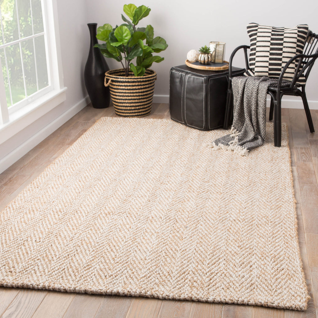 Jaipur Living Roland Haxel ROL01 Beige Area Rug Lifestyle Image Feature
