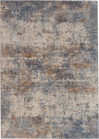 Jaipur Living Raveen Eastvale RVE06 Blue/Tan Area Rug - Top Down