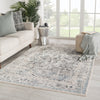 Jaipur Living Revel Tiran RVL02 Blue/Gray Area Rug Lifestyle Image Feature