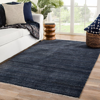 Jaipur Living Saga Origin SAG01 Dark Blue Area Rug Lifestyle Image Feature