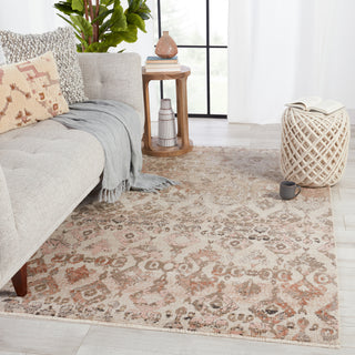 Jaipur Living Sanaa By Nikki Chu Asani SBC01 Tan/Light Pink Area Rug Lifestyle Image Feature