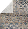 Jaipur Living Sanaa By Nikki Chu Asani SBC02 Blue/Tan Area Rug - Folded Corner