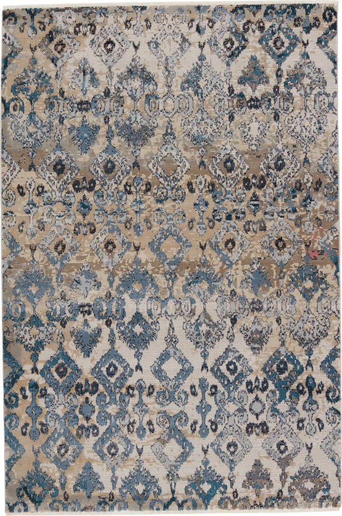 Jaipur Living Sanaa By Nikki Chu Asani SBC02 Blue/Tan Area Rug - Top Down