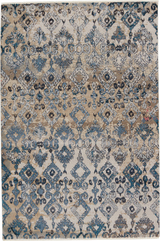 Jaipur Living Sanaa By Nikki Chu Asani SBC02 Blue/Tan Area Rug - Top Down