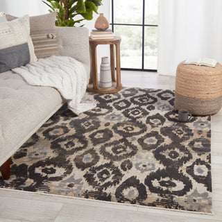 Jaipur Living Sanaa By Nikki Chu Livio SBC03 Black/Tan Area Rug Lifestyle Image Feature