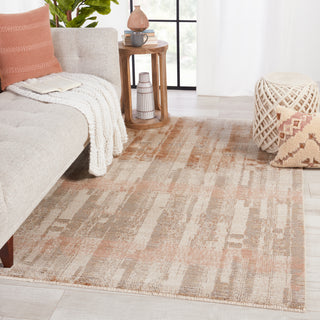 Jaipur Living Sanaa By Nikki Chu Jina SBC08 Taupe/Light Pink Area Rug Lifestyle Image Feature