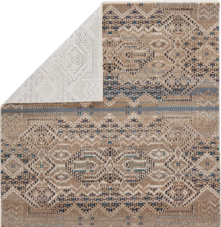 Jaipur Living Sanaa By Nikki Chu Tamari SBC09 Tan/Blue Area Rug Folded Backing Image