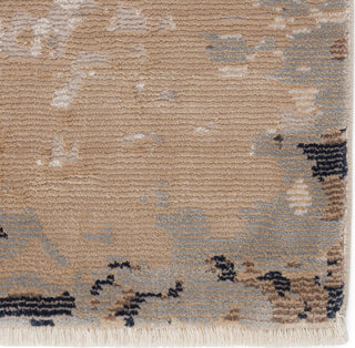 Jaipur Living Sanaa By Nikki Chu Lehana SBC11 Dark Brown/Ivory Area Rug Corner Close Up Image