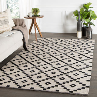 Jaipur Living Scandinavia Nordic Croix SCN01 Black/White Area Rug Lifestyle Image Feature