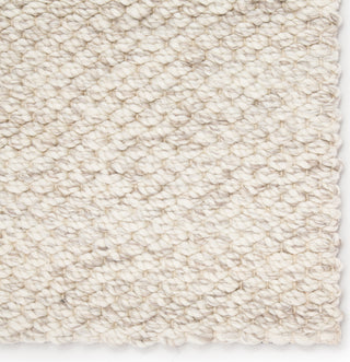 Jaipur Living Scandinavia Rakel Karlstadt SCR10 Taupe/White Area Rug Corner Close Up Image