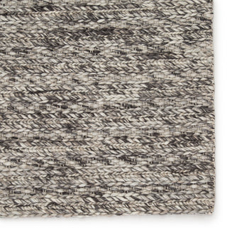 Jaipur Living Scandinavia Rakel Grams SCR13 Gray/Ivory Area Rug Corner Close Up Image