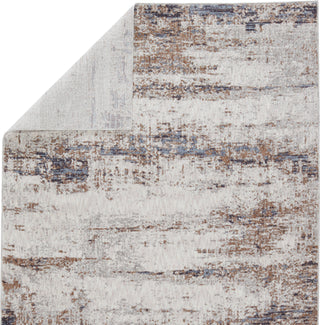 Jaipur Living Seismic Shale SEI04 Light Gray/Tan Area Rug by Vibe Folded Backing Image