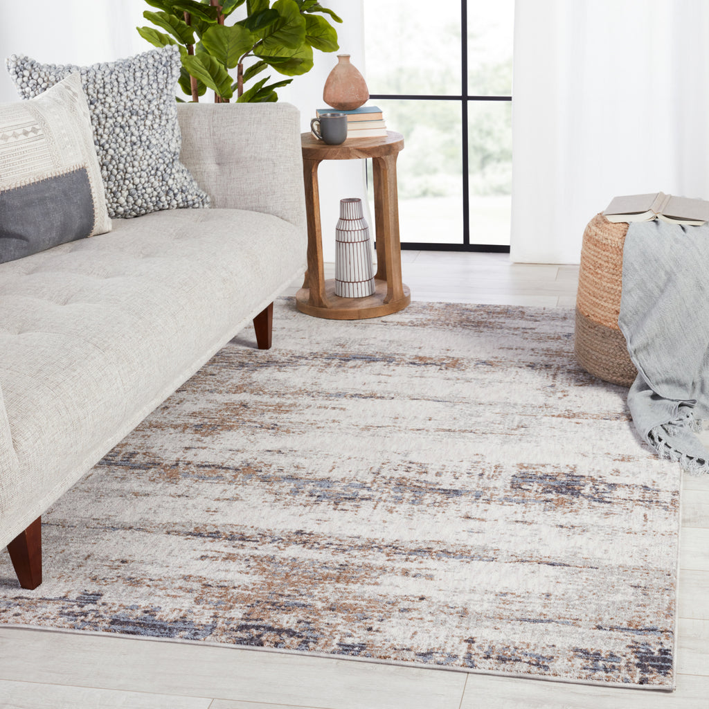 Jaipur Living Seismic Shale SEI04 Light Gray/Tan Area Rug by Vibe Lifestyle Image Feature