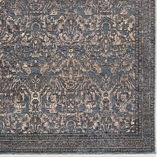 Jaipur Living Solene Feronia SLE02 Blue/Cream Area Rug Detail Image