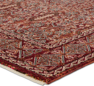 Jaipur Living Solene Jairus SLE03 Red/Black Area Rug Corner Image