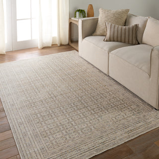 Jaipur Living Solene Vesper SLE07 Cream/Light Gray Area Rug Lifestyle Image Feature