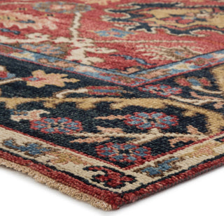 Jaipur Living Salinas Aika SLN02 Red/Multicolor Area Rug Corner Image