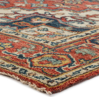 Jaipur Living Salinas Willa SLN05 Red/Multicolor Area Rug Corner Image