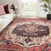 Jaipur Living Salinas Mascoma SLN09 Red/Purple Area Rug Lifestyle Image Feature