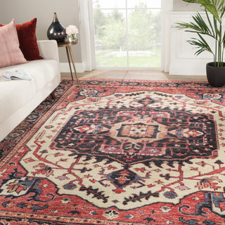 Jaipur Living Salinas Mascoma SLN09 Red/Purple Area Rug Lifestyle Image Feature