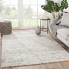 Jaipur Living Salix Macklin SLX01 Ivory/Light Gray Area Rug Lifestyle Image Feature