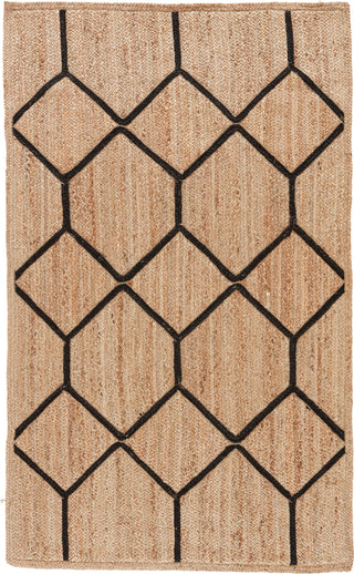 Jaipur Living Subra Aten SNK03 Beige/Black Area Rug by Nikki Chu