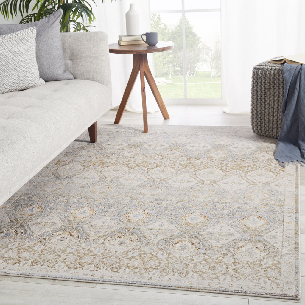 Jaipur Living Sinclaire Hakeem SNL01 Gray/Gold Area Rug by Vibe Lifestyle Image Feature