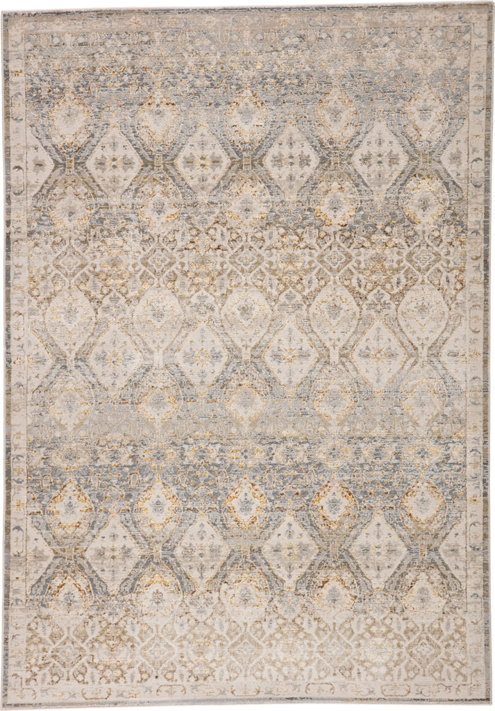 Jaipur Living Sinclaire Hakeem SNL01 Gray/Gold Area Rug by Vibe