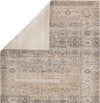 Jaipur Living Sinclaire Ilias SNL03 Gray/Tan Area Rug by Vibe Folded Backing Image
