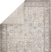 Jaipur Living Sinclaire Odel SNL05 Gray/White Area Rug by Vibe Folded Backing Image