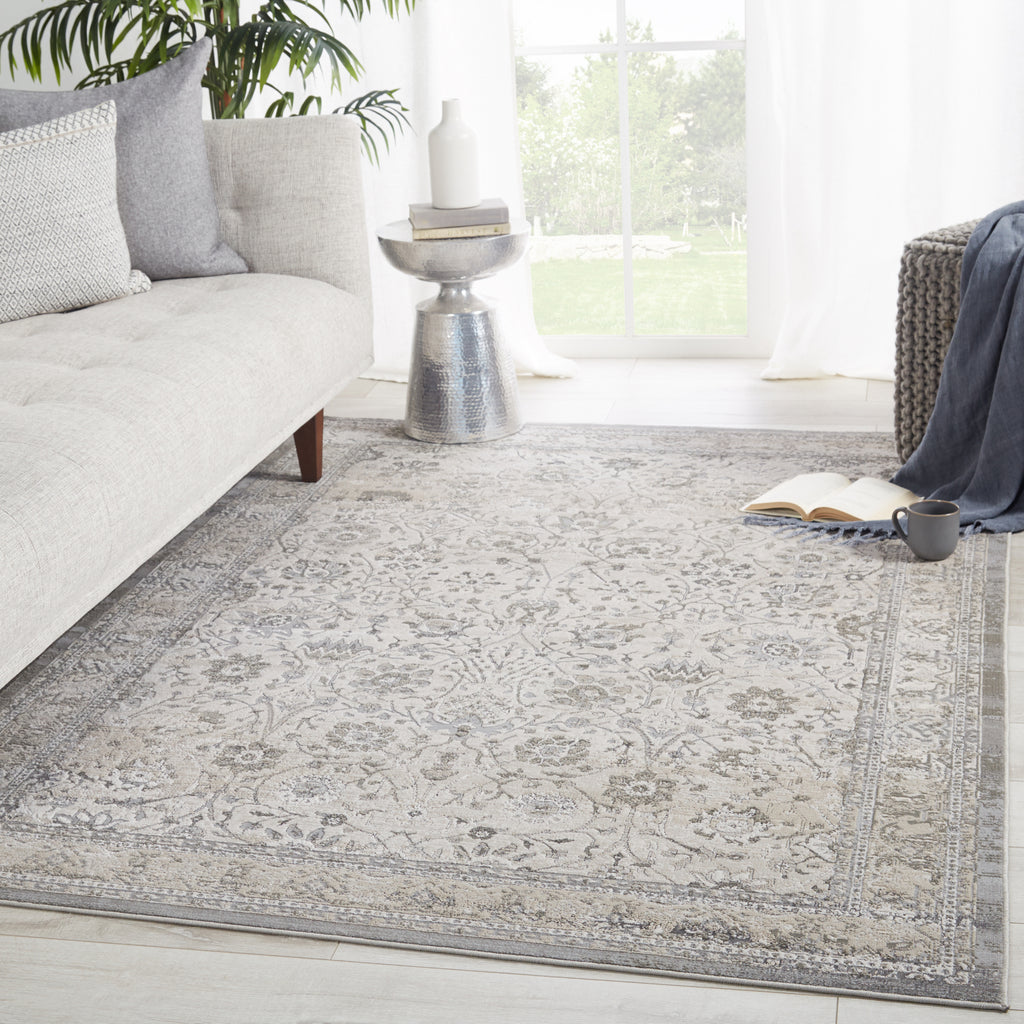 Jaipur Living Sinclaire Odel SNL05 Gray/White Area Rug by Vibe Lifestyle Image Feature