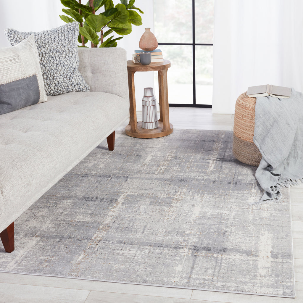 Jaipur Living Solace Lavato SOC01 Light Gray/Cream Area Rug by Vibe Lifestyle Image Feature