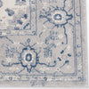 Jaipur Living Solace Dianella SOC02 Light Gray/Dark Blue Area Rug by Vibe - Close Up