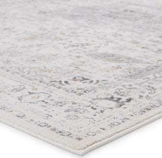 Jaipur Living Solace Ellington SOC06 Cream/Gray Area Rug by Vibe - Corner