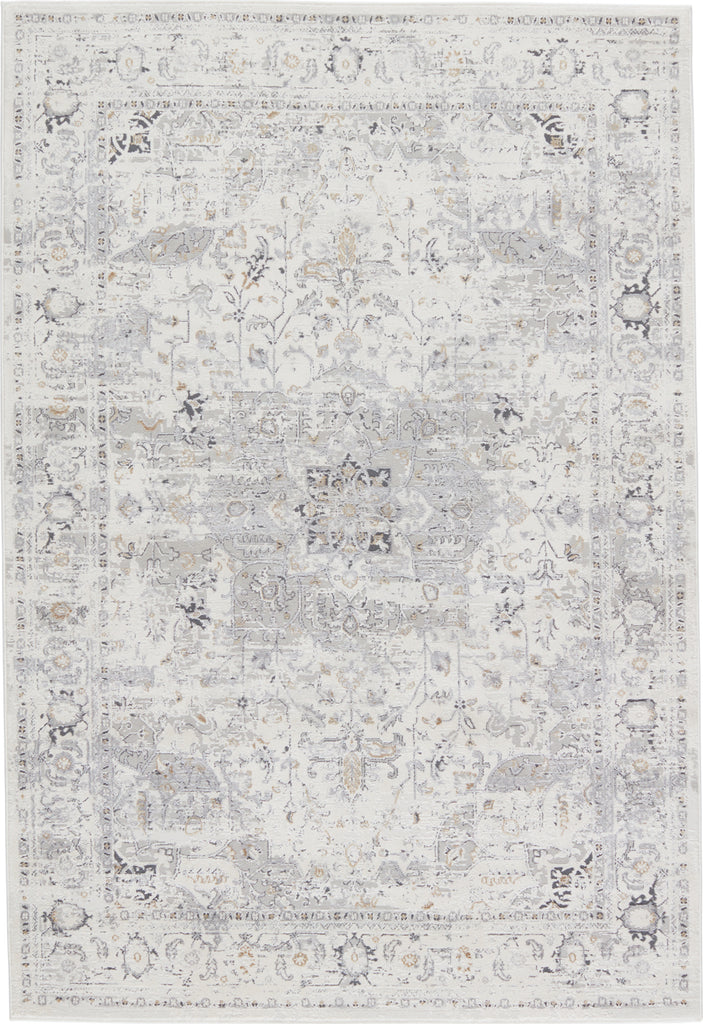 Jaipur Living Solace Ellington SOC06 Cream/Gray Area Rug by Vibe - Top Down