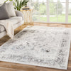 Jaipur Living Solstice Nashira SOL02 White/Gray Area Rug Lifestyle Image Feature