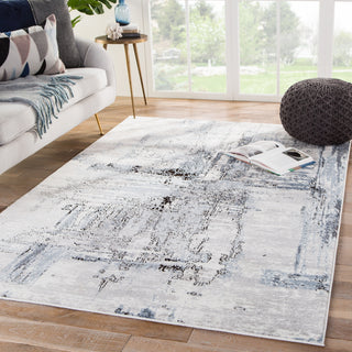 Jaipur Living Solstice Avi SOL03 White/Gray Area Rug Lifestyle Image Feature