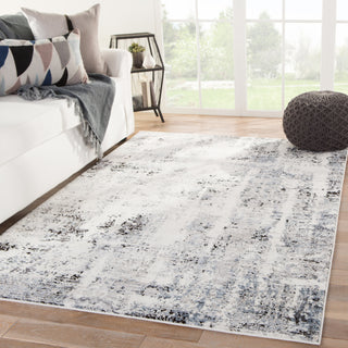 Jaipur Living Solstice Erela SOL06 Gray/White Area Rug Lifestyle Image Feature