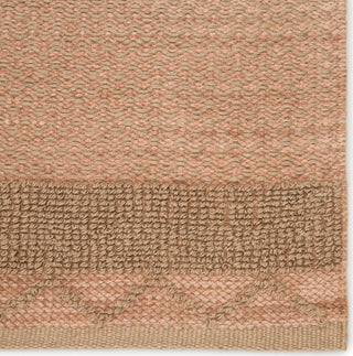 Jaipur Living Somerset Curran SOM01 Pink/Tan Area Rug Corner Close Up Image