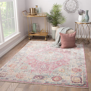 Jaipur Living Serena Voxen SRN02 Pink/Multicolor Area Rug Lifestyle Image Feature