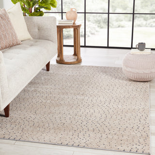 Jaipur Living Sundar Melora SUD03 Beige/Gray Area Rug Lifestyle Image Feature