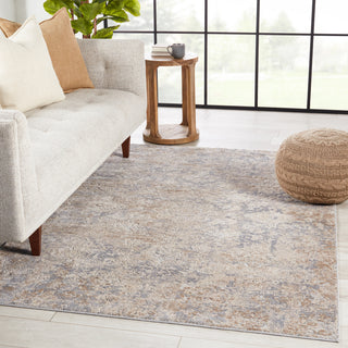 Jaipur Living Sundar Mariam SUD04 Beige/Gray Area Rug Lifestyle Image Feature