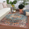 Jaipur Living Swoon Presia SWO01 Red/Teal Area Rug by Vibe